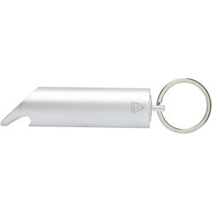 Flare RCS recycled aluminium IPX LED light and bottle opener (Keychains)