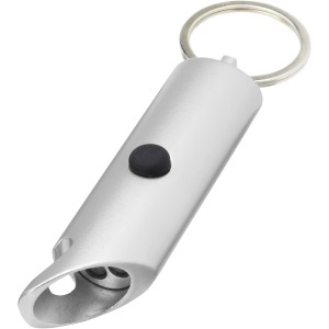 Flare RCS recycled aluminium IPX LED light and bottle opener (Keychains)