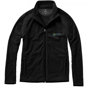 Brossard micro fleece full zip jacket, solid black (Polar pullovers)
