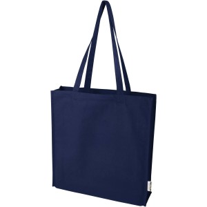 Florida 270 g/m2 GRS recycled gusset tote bag 14L, Navy (Shopping bags)