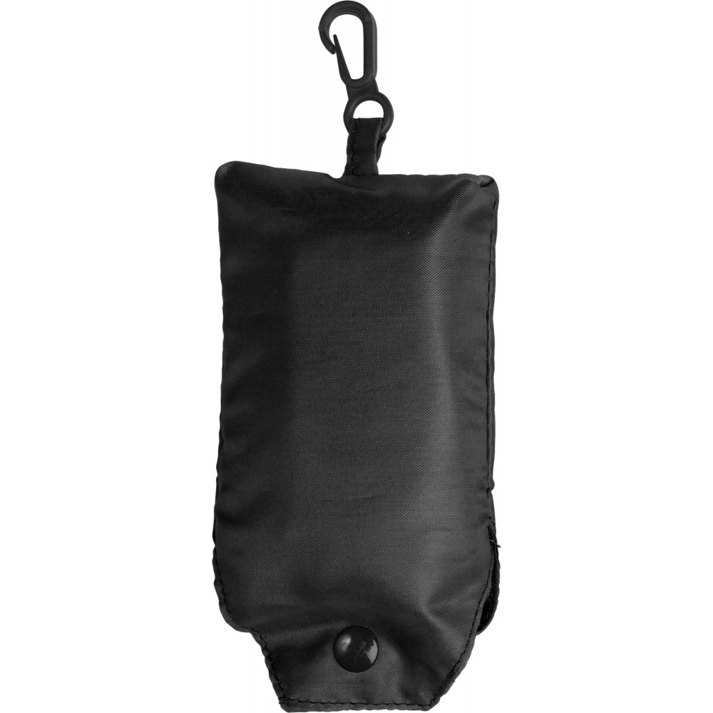 black foldable shopping bag