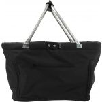 Foldable polyester (600D) shopping bag, black (6304-01CD)