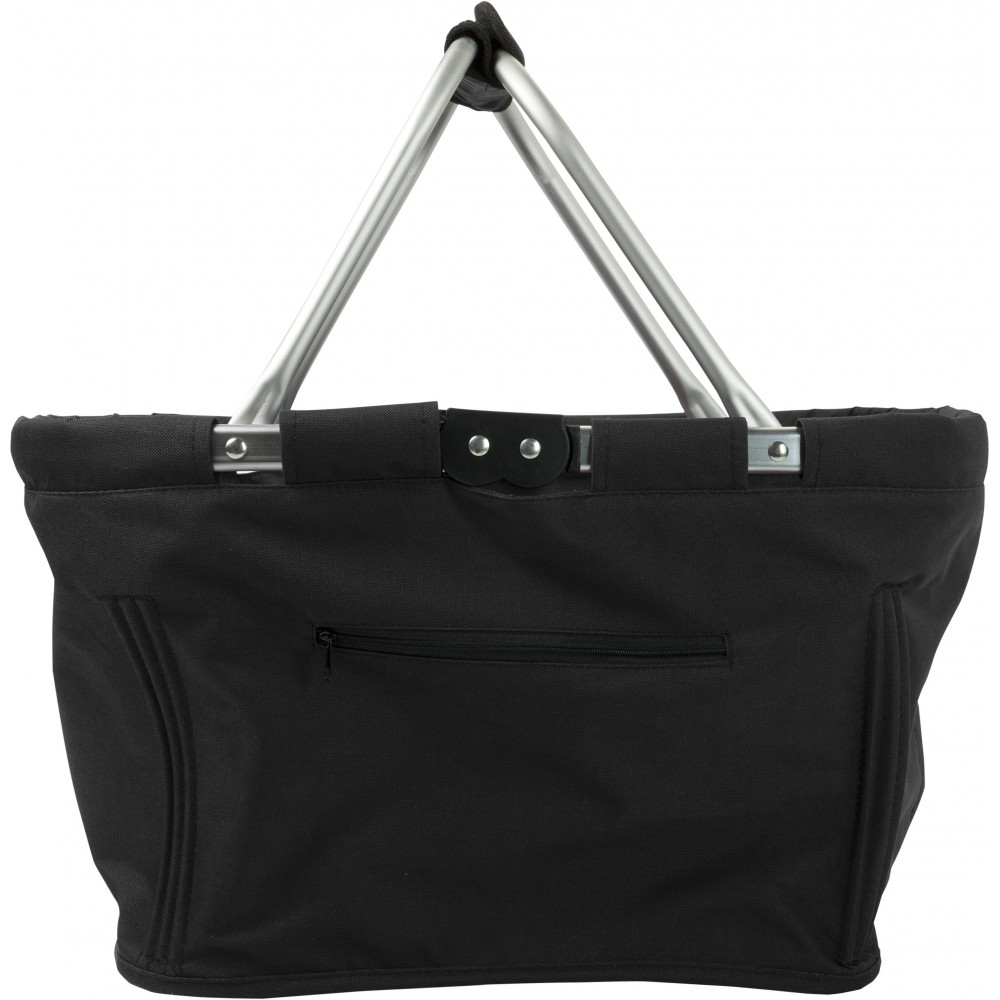 black foldable shopping bag