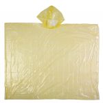 Foldable translucent poncho, yellow (9504-06CD)