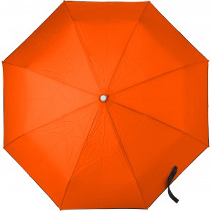 Pongee umbrella Jamelia, orange (Foldable umbrellas)