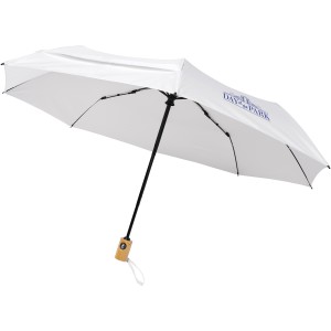 RPET folding umbrella , White (Foldable umbrellas)