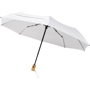 RPET folding umbrella , White (Foldable umbrellas)