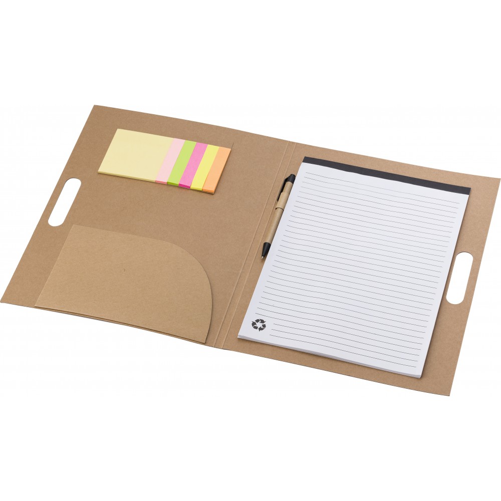 Folder with natural card cover (Notebook) - Reklámajándék.hu Ltd.