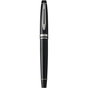 Expert rollerball pen, solid black,Silver (Fountain-pen, rollerball)