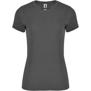 Fox short sleeve women's t-shirt, Heather black (T-shirt, 90-100% cotton)