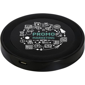 Freal wireless charging pad, Shiny black (Powerbanks)