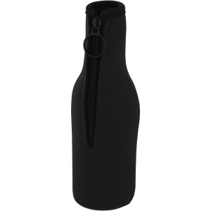 Fris recycled neoprene bottle sleeve holder, Solid black (Cooler bags)