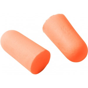 Memory foam earplugs, orange