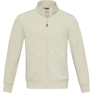 Galena unisex Aware(tm) recycled full zip sweater, Oatmeal (Pullovers)