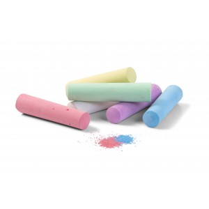 Chalk in six different colours., custom/multicolor (Games)