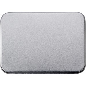 Metal tin with playing cards Nathan, silver (Games)