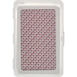 PET case with playing cards Victoria, red (Games)