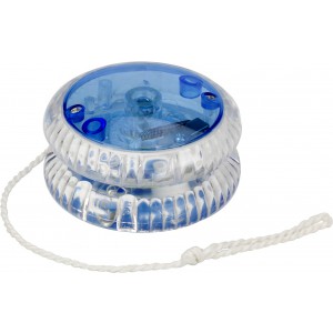 Plastic transparent light-up yo yo., cobalt blue (Games)