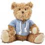 Plush teddy bear Monty, light blue