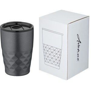 Geo 350 ml copper vacuum insulated tumbler, Grey (Glasses)