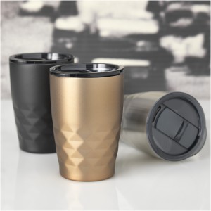 Geo 350 ml copper vacuum insulated tumbler, White (Thermos)