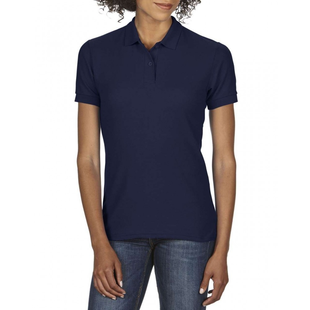 dark blue polo shirt womens