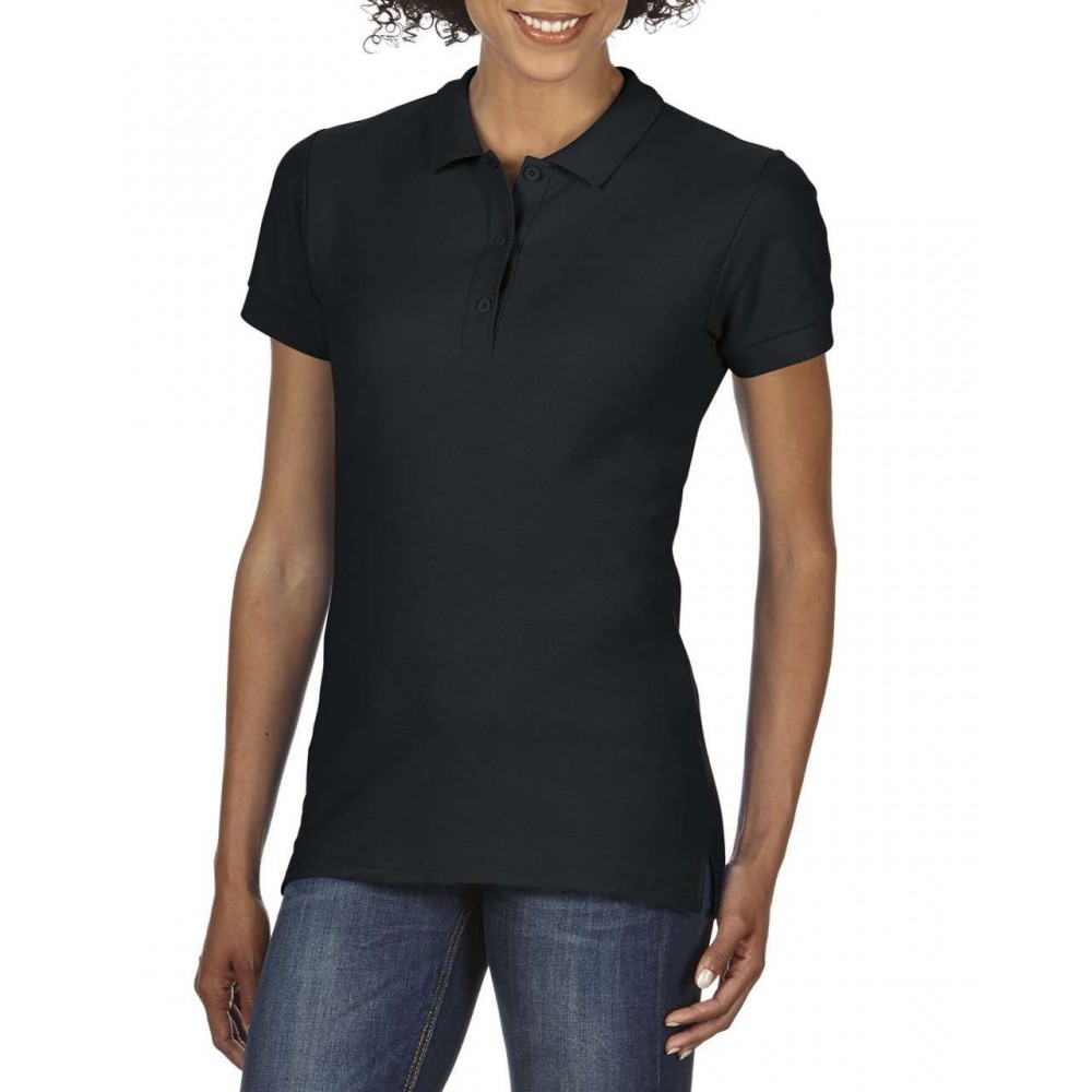 ladies black polo
