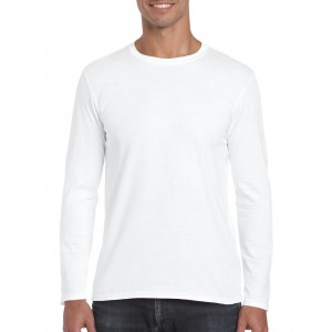 SOFTSTYLE<SUP><sup>®</sup></SUP> ADULT LONG SLEEVE T-SHIRT, White