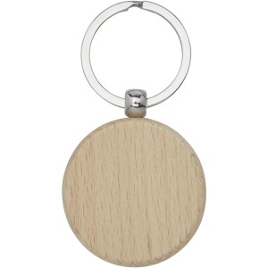 Giovanni beech wood round keychain, Wood (Keychains)