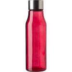 Glass and stainless steel bottle (500 ml) Andrei, red (736931-08)