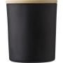 Glass candle Matthew, black