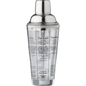 Glass cocktail shaker (400 ml) Adela, Neutral/Transparant (Kitchen glass)