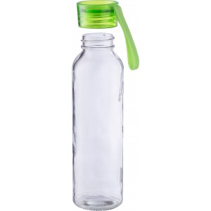 Glass drinking bottle (500 ml) Anouk, lime (Water bottles)