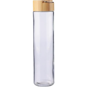 Glass drinking bottle 500 ml Clarence, brown (Water bottles)