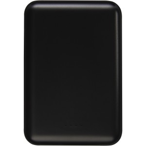 Gleam 5000 mAh ultra slim light-up power bank, Solid black (Powerbanks)