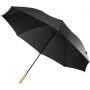 Romee 30'' windproof recycled PET golf umbrella, Solid black