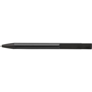 Aluminium click-action ballpoint pen, black