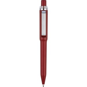 Recycled ABS ballpen Zephyra, burgundy