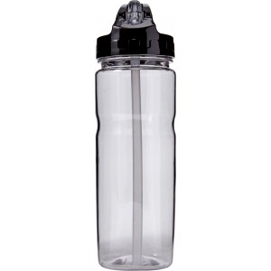 Transparent water bottle (550ml), black (Sport bottles)