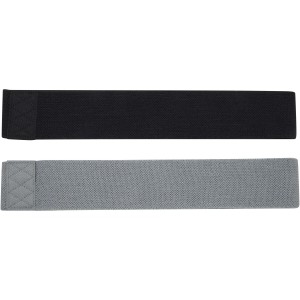 Grip 2-piece resistance band set, Solid black, Grey (Sports equipment)