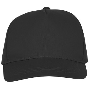 Hades 5 panel cap, solid black (Hats)