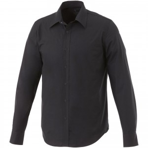 Hamell long sleeve shirt, solid black (shirt)