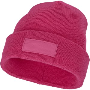Boreas beanie with patch, magenta (Hats)