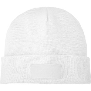 Boreas beanie with patch, white (Hats)
