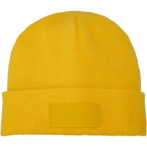 Boreas beanie with patch, yellow (Hats)