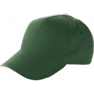 Cap with sandwich peak, green (Hats)