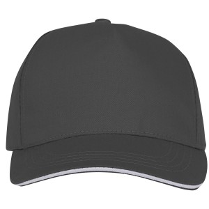 Ceto 5 panel sandwich cap, Storm Grey (Hats)