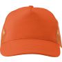 Cotton twill and plastic cap Penelope, orange