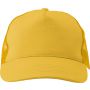 Cotton twill and plastic cap Penelope, yellow