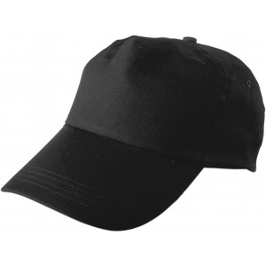 Cotton twill cap Lisa, black (Hats)